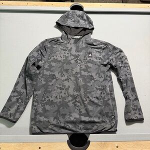 Reebok Charcoal and Black Performance Hoodie